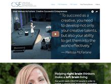 Tablet Screenshot of creative-successful-entrepreneurs.com
